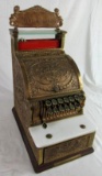 Excellent Antique National Brass Cash Register Model 313- Candy Store Size