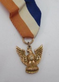 Excellent Antique Boy Scouts of America Eagle Scout 14K Gold Medal
