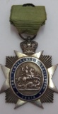 Antique c 1890's British Army Temperance Medal/ 5 Years Sobriety