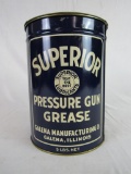 Antique Superior Pressure Gun 5lb. Grease Can (Galena, Illinois)
