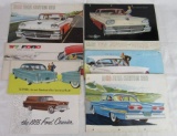 Lot of (7) 1950's Automobile Dealer Advertising Brochures Inc. Ford Fairlane+