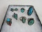 Lot of (6) Vintage Native American Sterling Silver and Turquoise Rings