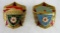 (2) WWII Russian Red Army Military Pins- Tank, Aircraft 1941-1945