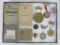Collection of Foreign Military Booklets, Tokens Medallions