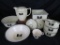 Large Lot of Vintage Hall Tavern Silhouette Kitchenware (10) Bowl, Casserole, Pitcher+