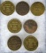 Lot of (7) Antique Brothel Tokens / Novelty Early Reproductions