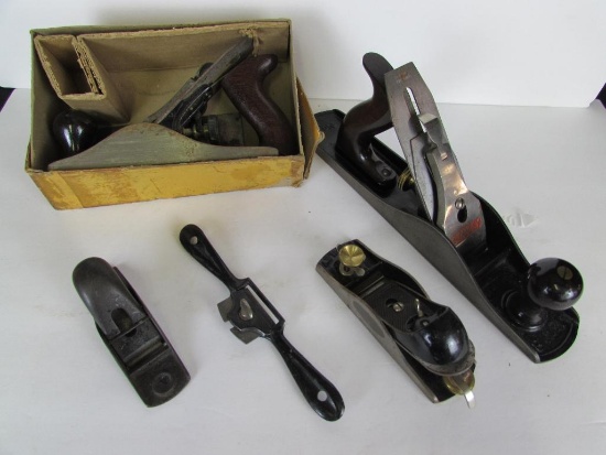 Outstanding Lot of Stanley Bailey Wood Working Planes Inc. #4, #5, #63