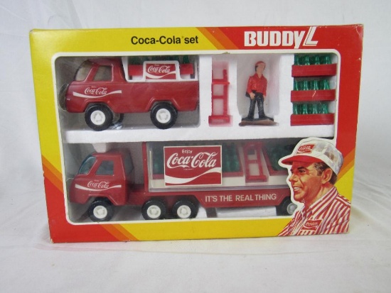 Vintage 1970's Buddy L Coca Cola Delivery Set in Orig Box