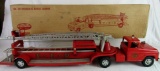 Vintage 1950's Tonka No. 48 Hydraulic Aerial Ladder Fire Truck in Original Box.