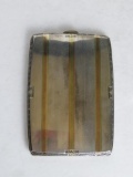 Beautiful 18K Gold and Sterling Silver Cigarette Case