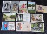 Lot of (11) Antique Black Americana postcards