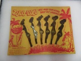Vintage Zulu-Lulu Swizzle Sticks on Original Card, Black Americana