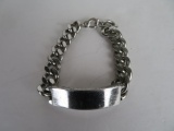 Men's Sterling Silver Bracelet, Total Wt. 52g