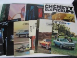 Lot of (14) Vintage Car Dealership Advertising Brochures, Most are 1970s
