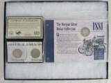 Lot of (3) US Morgan & Peace Silver Dollar Coins -1881, 1921, 1922