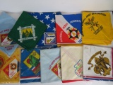 Lot of (10) Vintage 1970's Boy Scout Kerchiefs