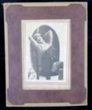 Antique Art Deco Framed Nude Pin-Up Photo