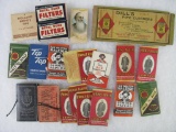 Grouping Of Antique Cigarette Related Items- Several Packs of Old rolling Papers
