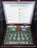 WWII Coin Collection (FV $4.48) Inc 90% Silver Walking Liberty, Quarter, Dime, and Nickel