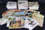 Estate Found Collection of 400-500 Antique and Vintage Postcards Inc. RPPC, Holidays+