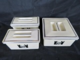 Vintage Hall Tavern Silhouette Kitchenware Refridgerator Box Set