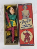 Antique Hazelles Composition Marionette- Robin Hood in Orig. Box