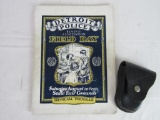 Vintage Detroit Police Lot Inc 1932 Field Day Program and Leather Handcuff Holster