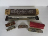 Lot of (4) Antique & Vintage Harmonicas Inc. 16
