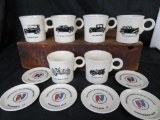 Vintage Lot of Buick Motor Car Mugs and Coasters