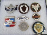 Grouping Antique Automobile Grill/ Radiator Badges