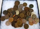 Lot (60+) Antique US Indian Head Cents