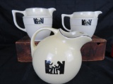 Vintage Hall Tavern Silhouette Kitchenware (3) Pitchers Inc. 7