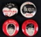Lot (4) Vintage 1960's Beatles Tin Pin-Backs ORIGINAL