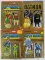 (4) Vintage 1989 Toybiz DC Super-Heroes- Batman, Riddler, Robin, Mr. Freeze