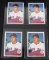 Lot (4) 1985 Topps #181 Roger Clemens RC Rookie Cards