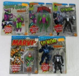 (5) 1991-1992 Toybiz Marvel Super-Heroes Figures- Green Goblin, Venom, Doctor Octopus+