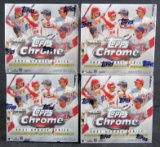 Lot (4) 2021 Topps Chrome Update Baseball Sealed Mega Boxes!