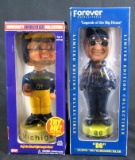 (2) Michigan Wolverines Football Bobble Heads/ Nodders Including Bo Schembechler MIB
