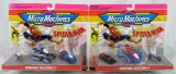 Vintage 1993 Galoob Micro Machines Spider-Man Collection #1 & #2 Sealed MOC