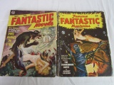 (2) Antique (1949 & 1950) Sci-Fi Pulps w/ Pin-up Covers!