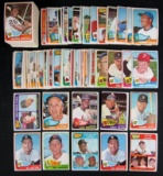 1965 Topps Baseball Lot (145+) With Stars incl- Kaline, Mantle Leader, Bunning++
