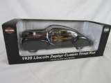 Harley Davidson 1:24 Diecast 1939 Lincoln Zephyr Custom Street Rod MIB