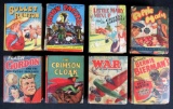 Lot (8) Antique (1930's/40's) Big Little Books BLB- Flash Gordon, Bullet Benton, Crimson Cloak, etc