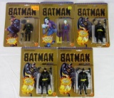 (5) Vintage 1989 Toybiz DC Batman Action Figures MOC