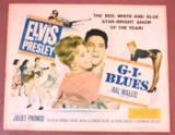 Vintage Original 1960 Elvis Presley G.I. Blues Half Sheet Movie Poster 22 x 28