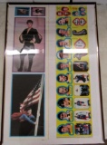 Vintage 1980 Topps Superman Uncut Sticker Sheet, and Sticker Back Sheet