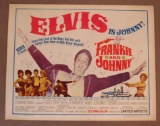 Vintage Original 1966 Elvis Presley Frankie and Johnny Half Sheet Movie Poster 22 x 28
