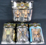 Lot (5) Jakks WWE Classic Superstars Wrestling Figures- Rock, Undertaker, Captain Lou Albano++