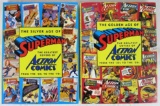 The Golden Age, and The Silver Age of Action Comics Hardcover Books w/ Dust Jackets