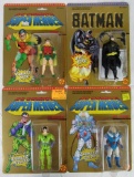 (4) Vintage 1989 Toybiz DC Super-Heroes- Batman, Riddler, Robin, Mr. Freeze